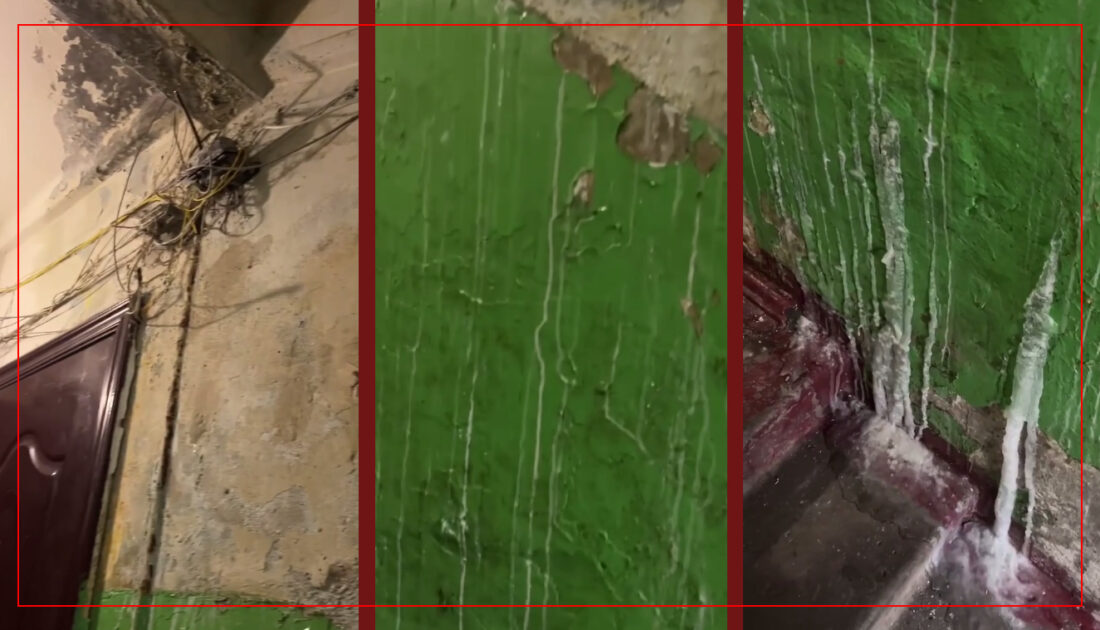 Бурульки в під’їзді через підтоплення із зачиненої квартири