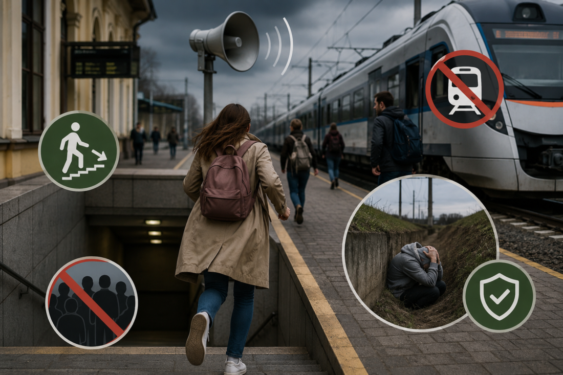 Алгоритм дій поблизу залізничних обʼєктів під час повітряної тривоги  фото 2