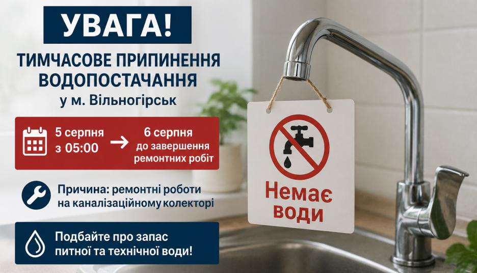 У Вільногірську майже дві доби не буде води фото 3