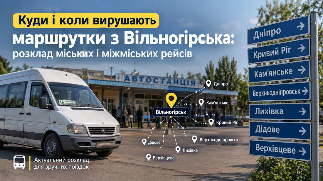 Куди і коли вирушають маршрутки з Вільногірська: розклад міських і міжміських рейсів фото 2