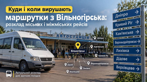 Куди і коли вирушають маршрутки з Вільногірська: розклад міських і міжміських рейсів  фото 1